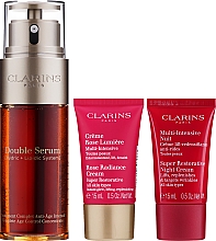 Набор - Clarins Double Serum & Multi-Active Set (f/ser/50ml + f/cr/2x15ml + pouch/1pc) — фото N3