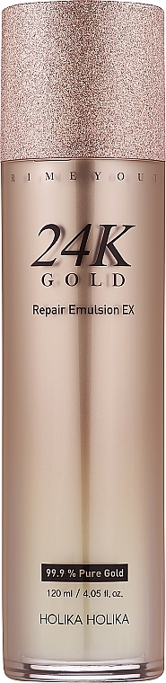 Восстанавливающая эмульсия для лица с золотом - Holika Holika Prime Youth 24K Gold Repair Emulsion — фото N1