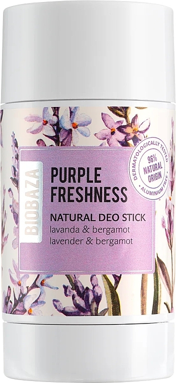 Дезодорант-стік "Лаванда і бергамот" - Biobaza Purple Freshness Natural Deo Stick — фото N1