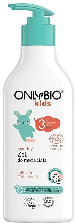Мягкий гель для душа, для детей от 3-х лет - Only Bio Kids Mild Body Wash Gel — фото N1