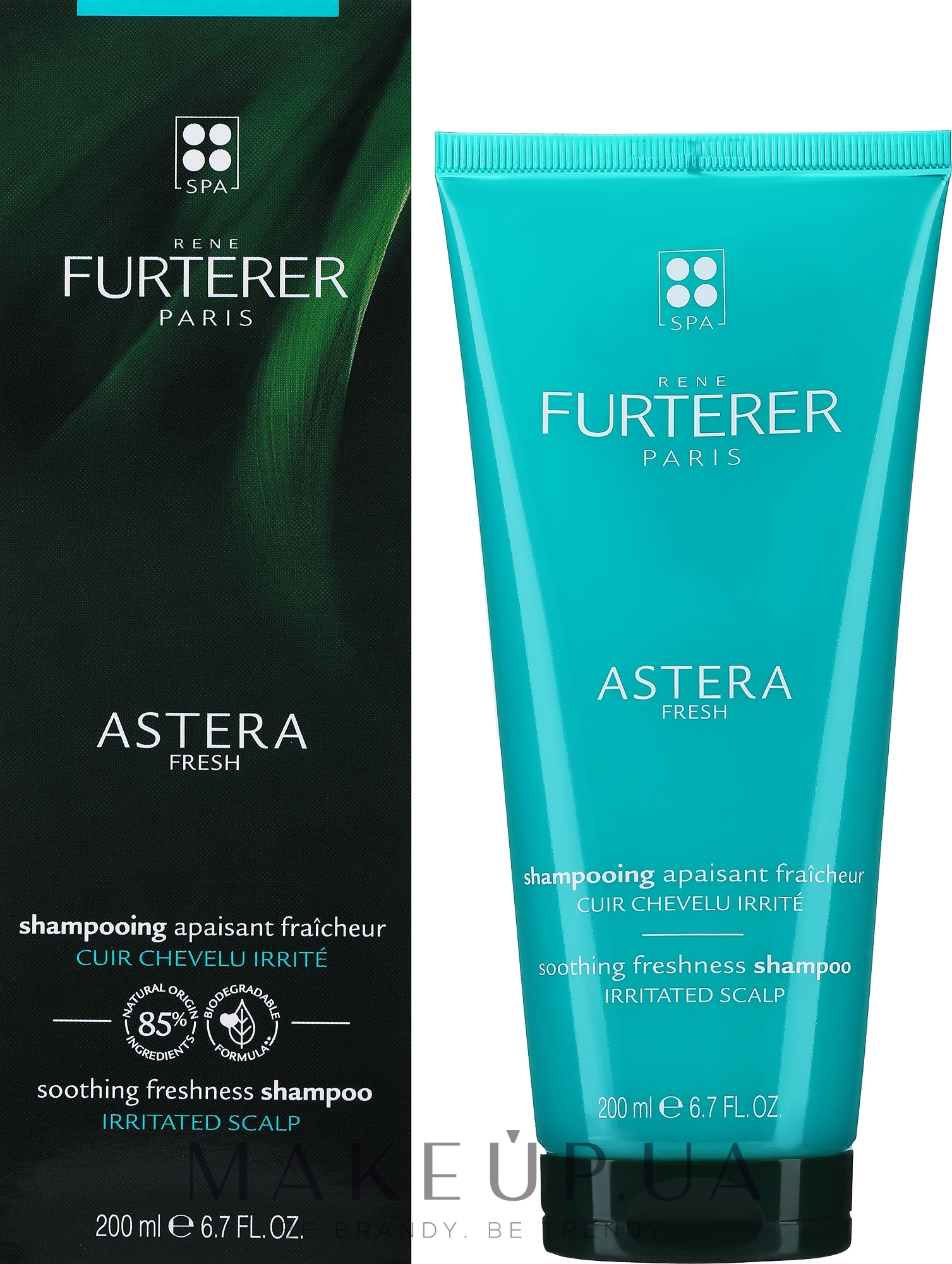 Успокаивающий и освежающий шампунь - Rene Furterer Astera Fresh Soothing Freshness Shampoo — фото 200ml