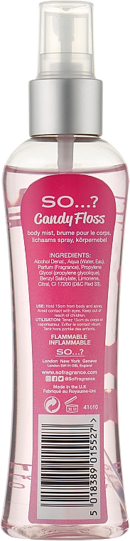Спрей для тела - So…? Candy Floss Body Mist — фото N4