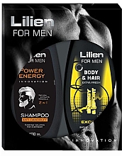 Духи, Парфюмерия, косметика Набор - Lilien For Men Exciter (shm/400ml + sh/gel/400ml)