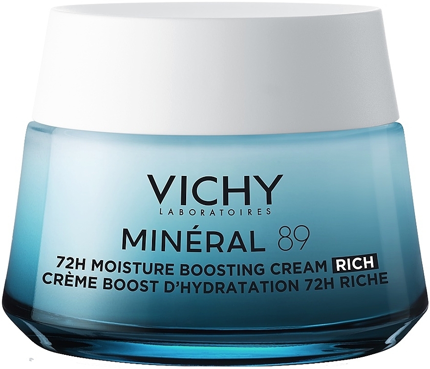 Насыщенный крем для сухой и очень сухой кожи лица, увлажнение 72 часа - Vichy Mineral 89 Rich 72H Moisture Boosting Cream