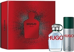 HUGO Man - Набор (edt/75ml + deo/150ml) — фото N1