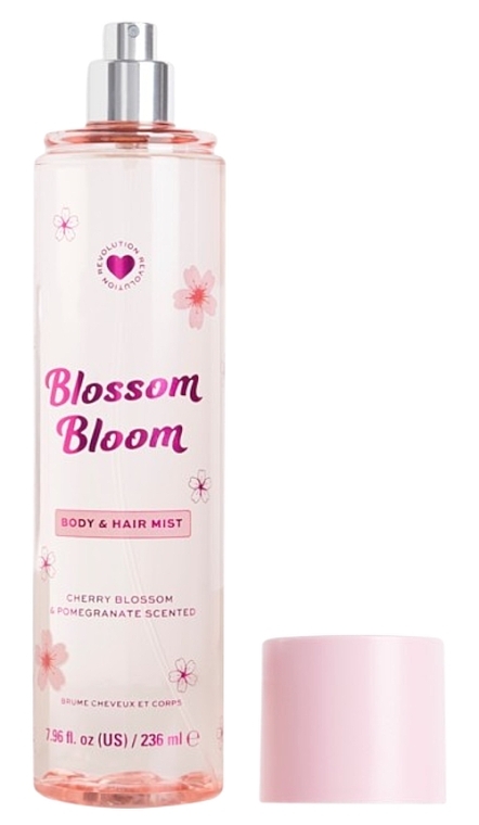 Парфумований спрей для тіла та волосся - I Heart Revolution Blossom Bloom Body And Hair Mist — фото N2