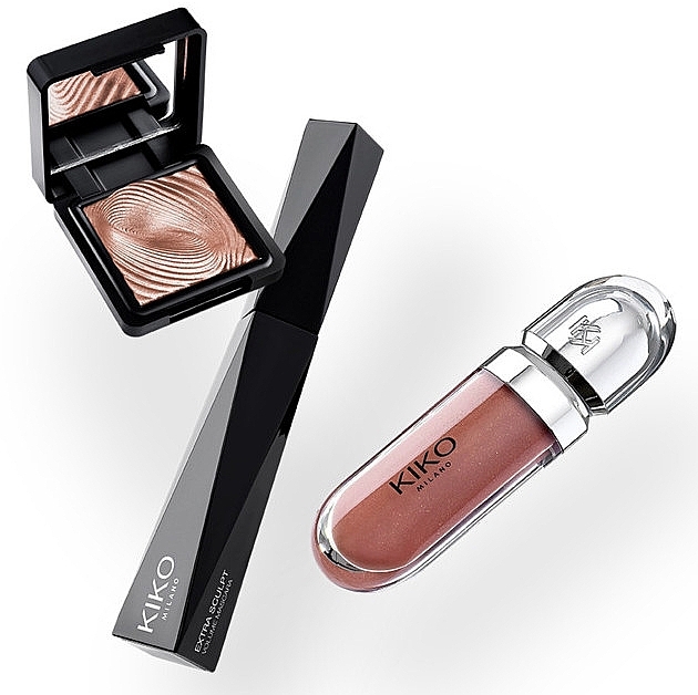 Подарочный набор для макияжа - Kiko Milano (eyesh/3g + mascara/11ml + lipgloss/6.5ml) — фото N3