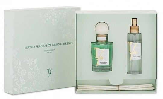 Набір - Teatro Fragranze Uniche Verde Lorena (diff/100ml + spray/100ml) — фото N1