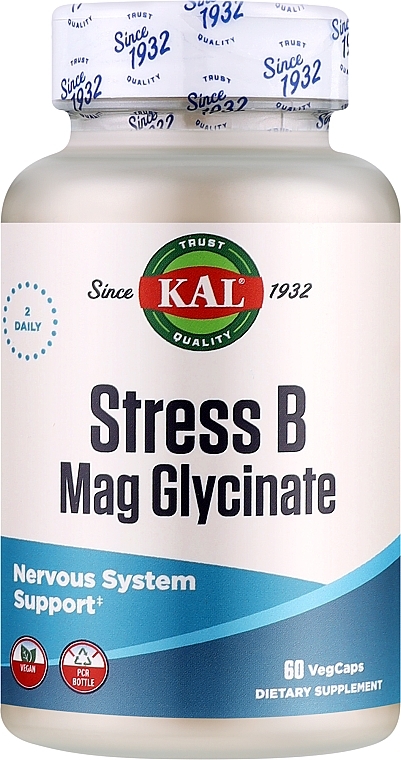 Харчова добавка "Магній гліцинат" - Kal Stress B Magnesium Glycinate — фото N1