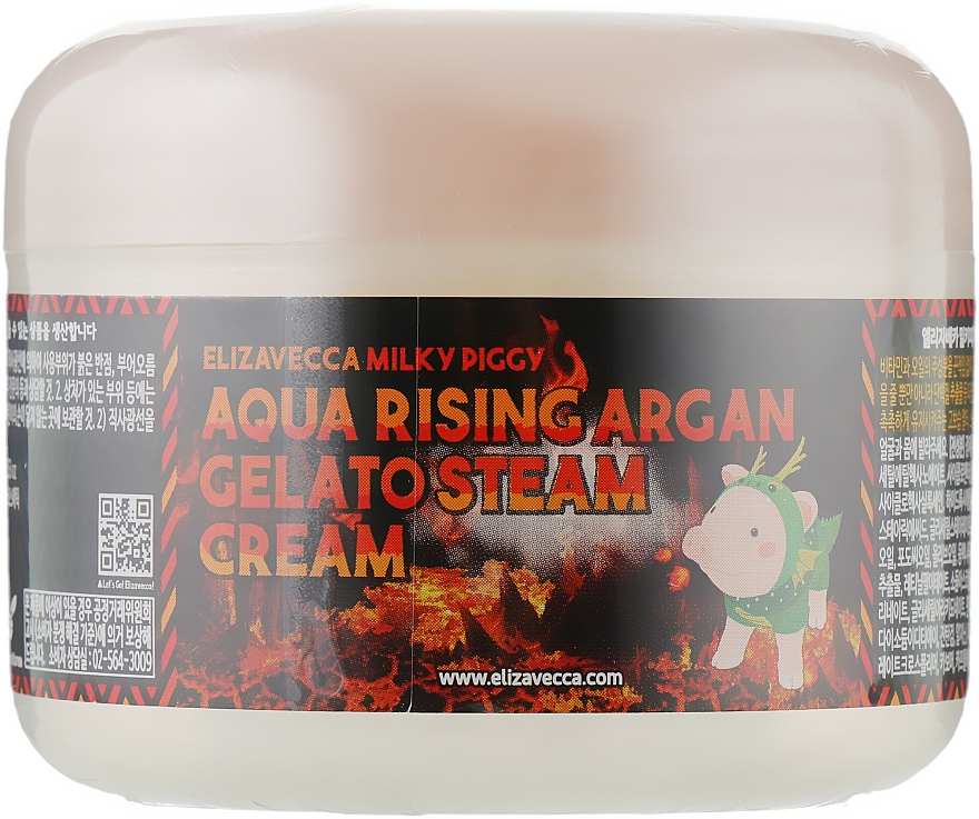 Крем зволожувальний - Elizavecca Face Care Aqua Rising Argan Gelato Steam Cream — фото N2