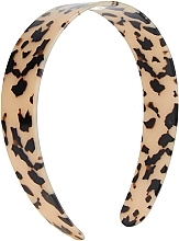 Ободок для волос, леопардовый - Revolution Haircare Tortoiseshell Wide Headband — фото N1