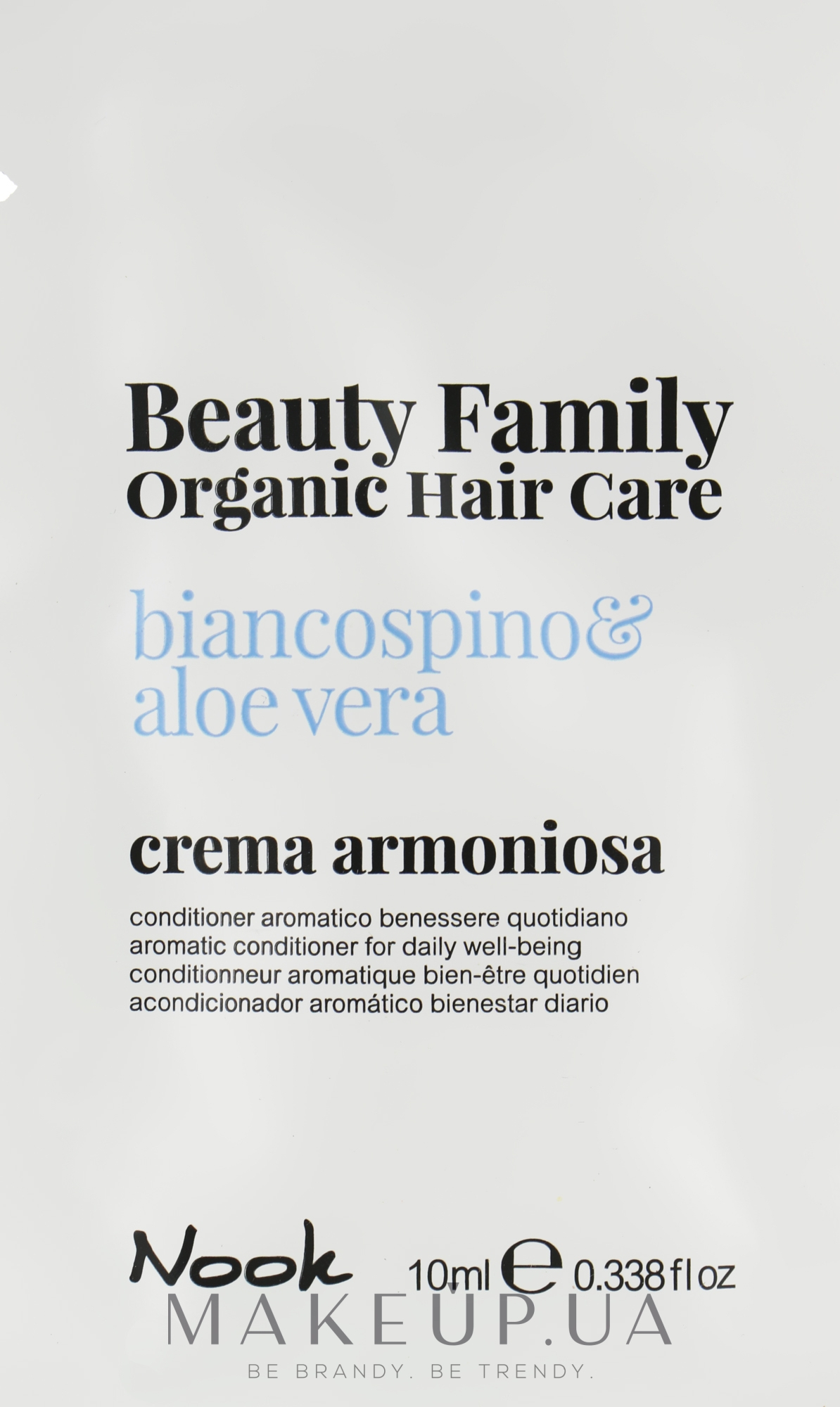 Кондиционер для ежедневного применения - Nook Beauty Family Organic Hair Care (пробник) — фото 10ml