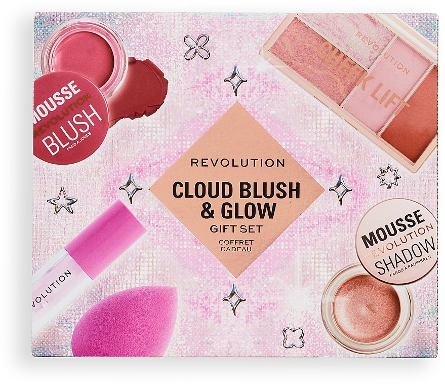 Набор, 6 продуктов - Makeup Revolution Cloud Blush And Glow Highlight Gift Set — фото N2