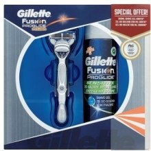 Духи, Парфюмерия, косметика Набор - Gillette Fusion ProGlide Power (бритва/1шт + сменная кассета/1шт + gel/200ml)