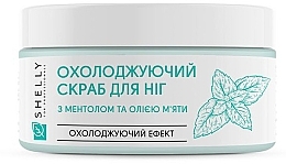 Парфумерія, косметика Охолоджувальний скраб для ніг з ментолом та олією м'яти - Shelly Professional