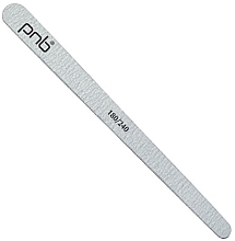 Пилочка для ногтей каплевидной формы, 180/240 - PNB Gray Wood — фото N1