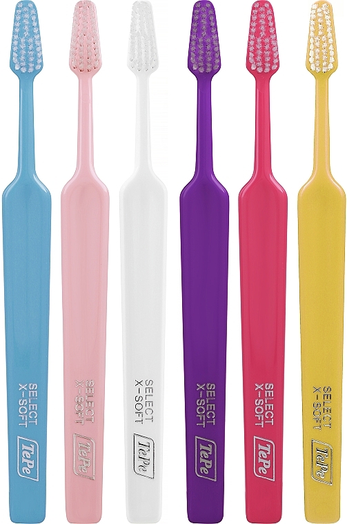 Набор зубных щеток, 6 шт., микс 2 - TePe Select X-Soft — фото N1