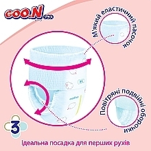 Трусики-підгузки GOO.N Plus для дітей 9-14 кг (розмір L, унісекс, 44 шт.) - Goo.N Plus  — фото N5