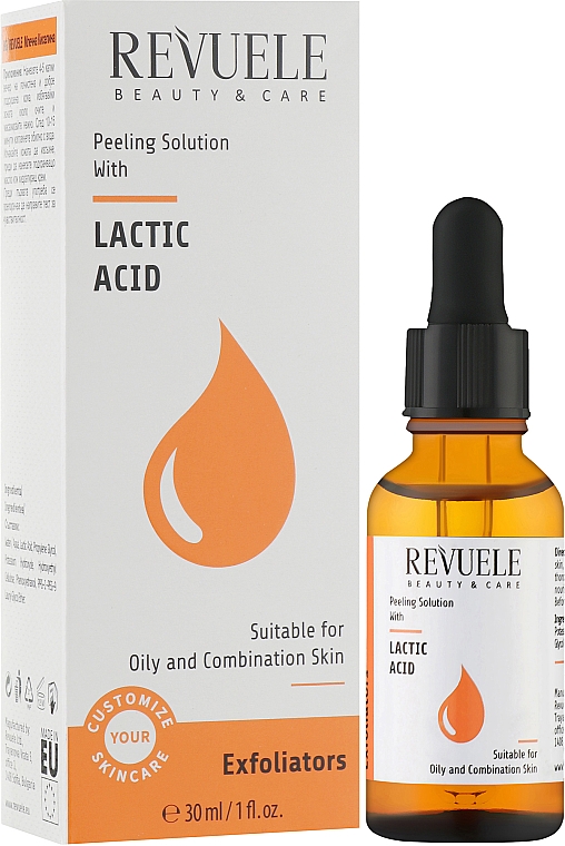 Сыворотка для лица - Revuele Peeling Solution Lactic Acid Serum — фото N2