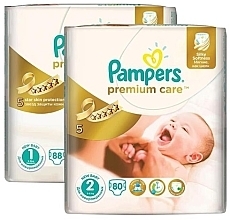 Духи, Парфюмерия, косметика Набор подгузников Premium Care, 168 шт. - Pampers