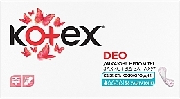 Парфумерія, косметика Щоденні гігієнічні прокладки, 56 шт - Kotex Deo Ultraslim