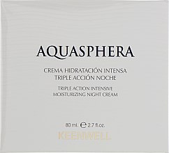 Парфумерія, косметика Нічний інтенсивно зволожуючий крем потрійної дії - Keenwell Aquasphera Moisturizing Cream Night