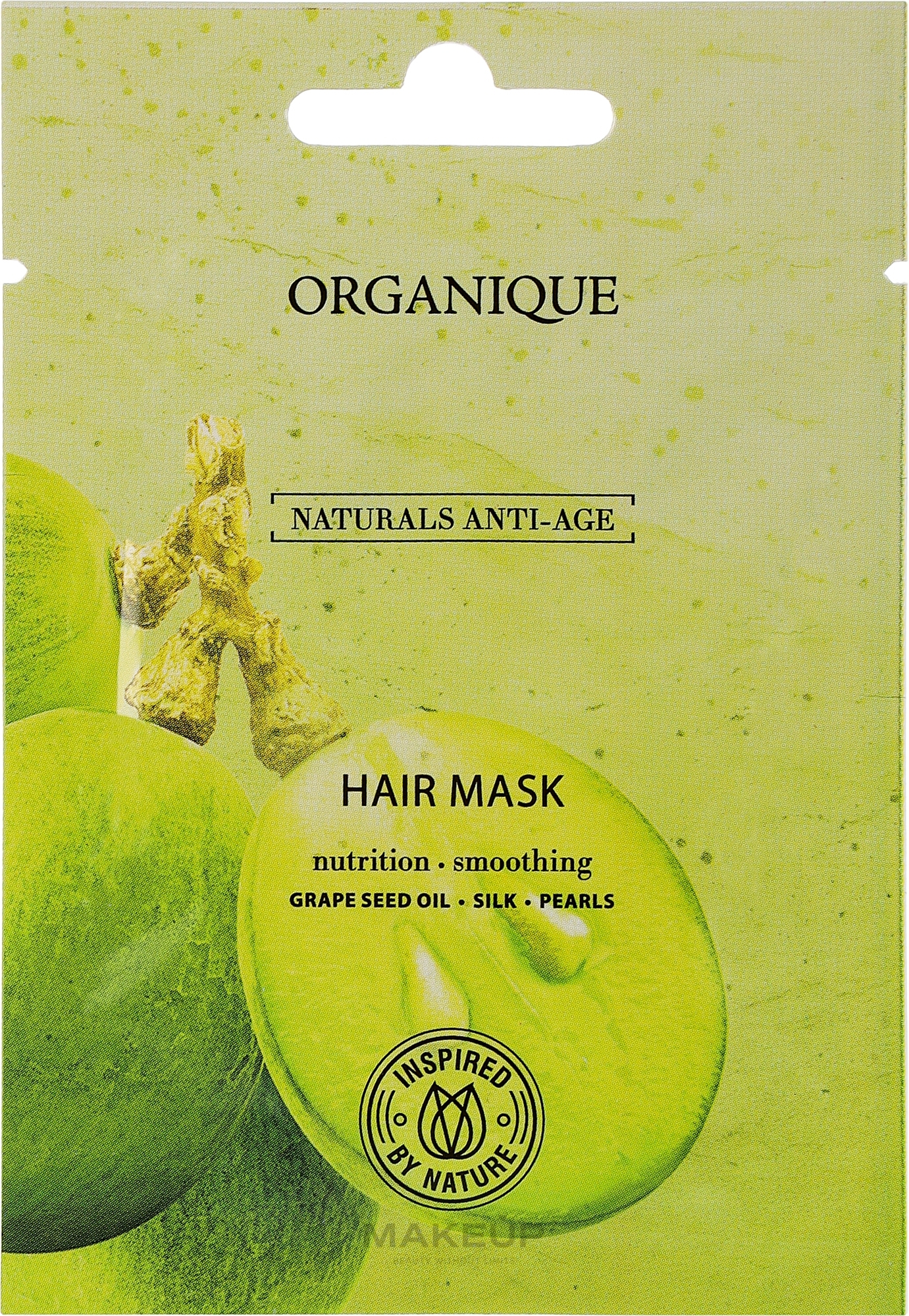 Антивозрастная маска для волос - Organique Naturals Anti-Age Hair Mask (пробник) — фото 10ml