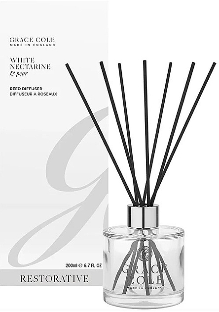 Аромадиффузор - Grace Cole White Nectarine & Pear Reed Diffuser — фото N1