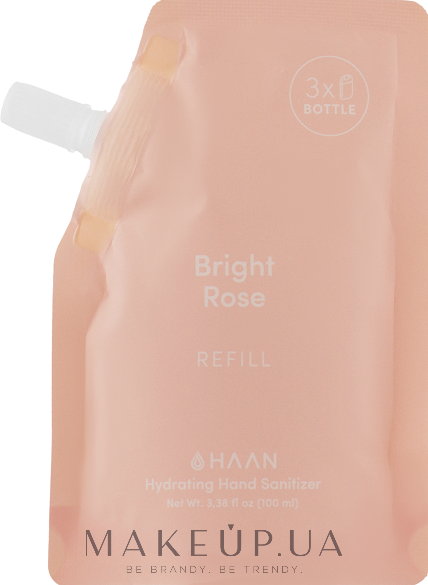 Антисептик для рук "Ароматна троянда" - HAAN Hydrating Hand Sanitizer Bright Rose (змінний блок) — фото 100ml