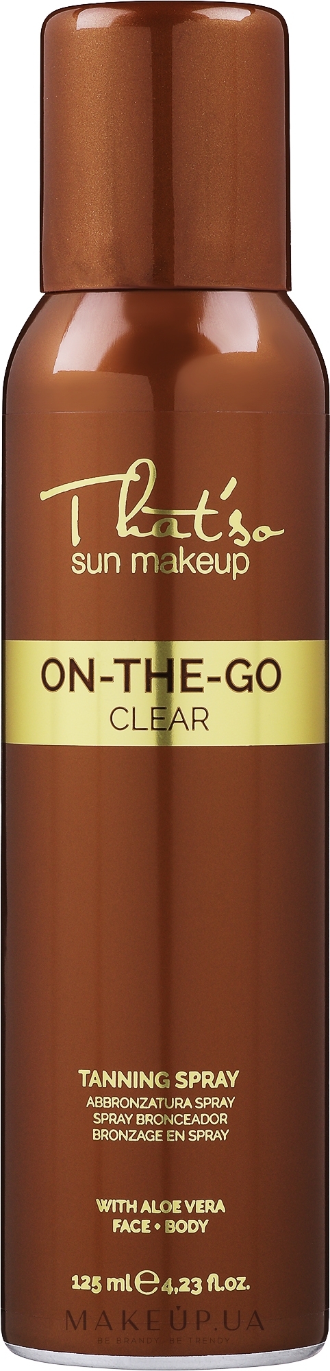 Спрей-автозагар для тела - That’So On The Go Clear Tanning Spray — фото 125ml