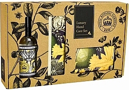Парфумерія, косметика Набір - The English Soap Company Kew Gardens Narcissus Lime Hand Care Gift Box (soap/240g + h/cr/75ml + san/100ml)