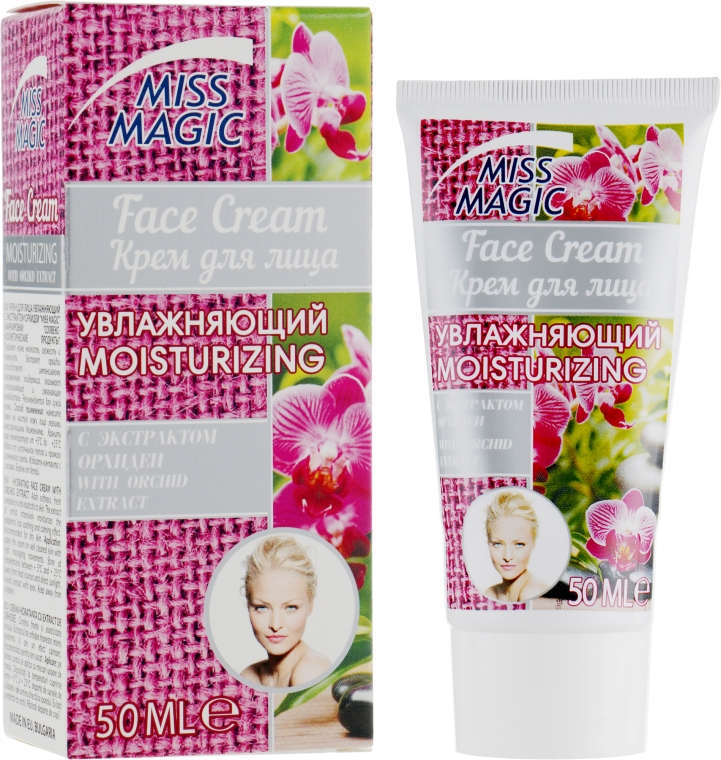 Крем для лица увлажняющий с экстрактом орхидеи - Miss Magic Moisturizing Face Cream