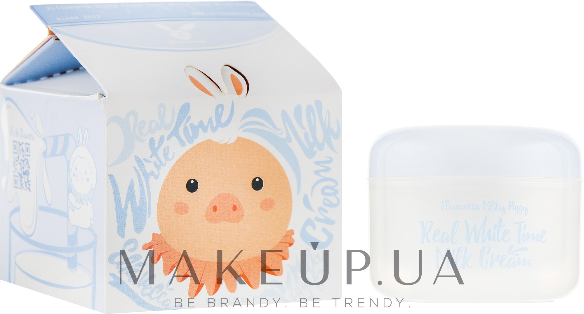 Крем для обличчя освітлювальний - Elizavecca Milky Piggy Real White Time Milk Cream — фото 100ml