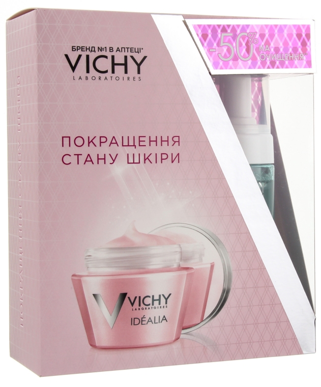 Набор - Vichy Idealia Set (cr/50ml + mous/150ml)