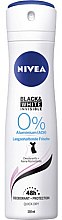 Духи, Парфюмерия, косметика Дезодорант-спрей - NIVEA Women Deospray Invisile Black&White 0% Aluminium