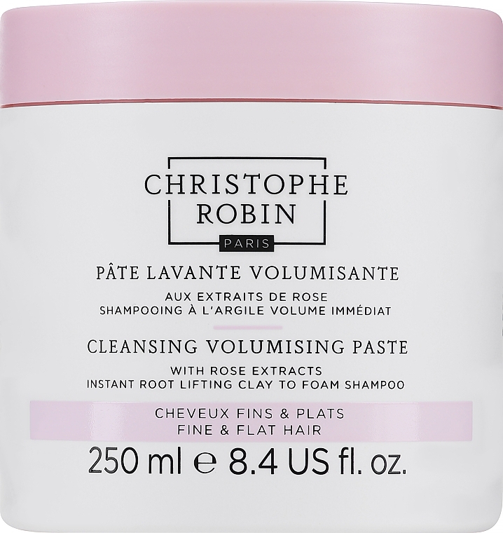 Очищающая паста для волос - Christophe Robin Cleansing Volumizing Paste With Pure Rassoul Clay & Rose Extracts — фото N1