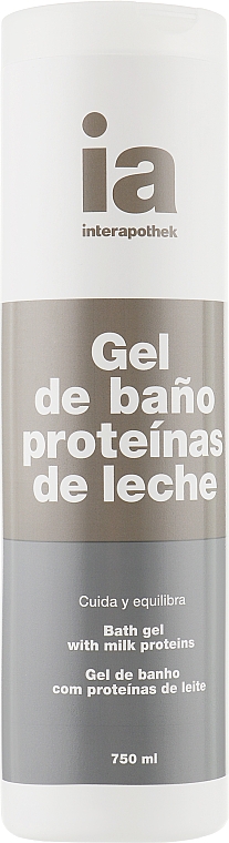 Питательный гель для душа с молочными протеинами - Interapothek Gel De Bano Proteinas De Leche 