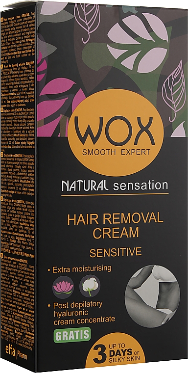 Крем для депіляції "Чутливий" - WOX Smooth Expert Hair Removal Cream Sensitive — фото N1