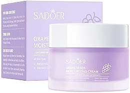 Увлажняющий крем для лица с антиоксидантами - Sadoer Grape Seed Moisturizing Cream — фото N1