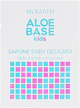 Духи, Парфюмерия, косметика Детское нежное мыло - Bioearth Aloebase Kids Delicate Baby Soap With Aloe (пробник)