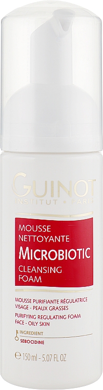 Очищувальний мус для жирної шкіри - Guinot Mousse Microbiotic — фото N1