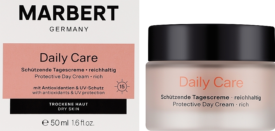 Насичений захисний денний крем для обличчя - Marbert Daily Care Protective Day Cream SPF15-rich  — фото N2