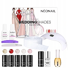 Духи, Парфюмерия, косметика Набор - Neonail Professional Wedding Shades Set (n/polish/5x3ml + n/base/7.2ml + n/top/7.2ml + lamp/1pc + n/cleaner/50ml + n/remover/50ml + n/pads/250pcs + nail/file/2pcs+n/oil/15ml)