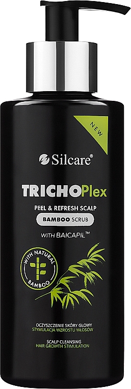 Скраб для кожи головы - Silcare TrichoPlex Peel&Refresh Scalp Bamboo Scrub — фото N1