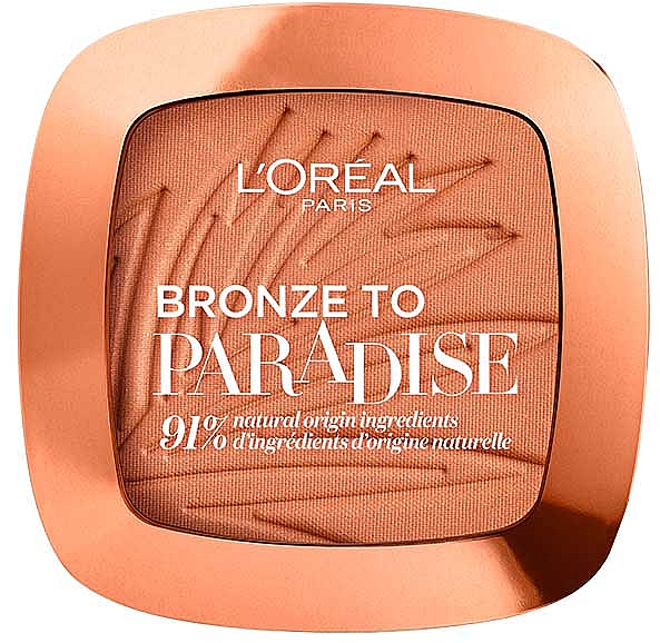 Бронзувальна пудра для обличчя - L'oreal Paris Bronze To Paradise Powder Bronzer — фото N1