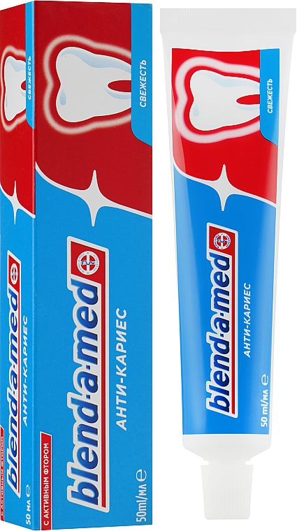 Зубная паста "Кальци-стат. Свежесть" - Blend-a-med Anti-Karies Fresh — фото N1