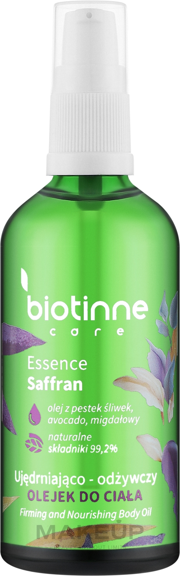 Масло для тела с шафраном - Biotinne Care Essence Saffran Firming And Nourishing Body Oil — фото 100ml