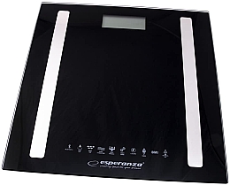 Весы напольные, диагностические, черные - Esperanza 8 In 1 Bluetooth Bathroom Scale B.Fit EBS016K — фото N2