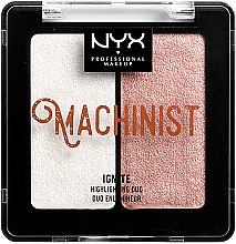 Духи, Парфюмерия, косметика Хайлайтер для лица - NYX Professional Makeup Machinist Highlighter Duo