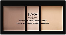 Духи, Парфюмерия, косметика Палетка для контурирования - NYX Professional Makeup Cream Highlight and Contour Palette